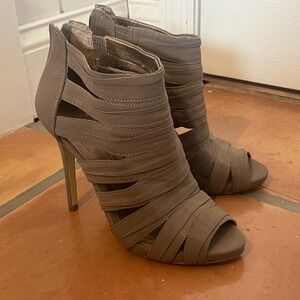 BCBGeneration Taupe Strappy Heels